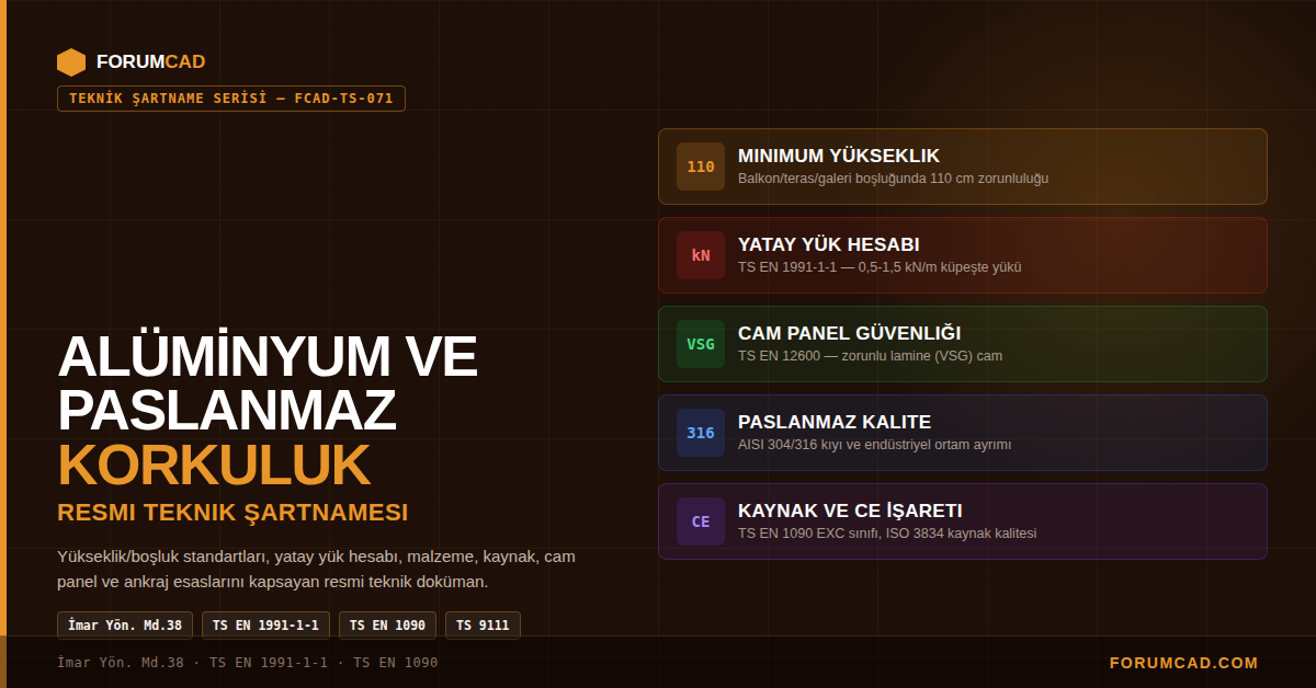 Alüminyum ve Paslanmaz Korkuluk Teknik Şartnamesi: Usta Bahaneleri ve Şantiye Gerçekleri